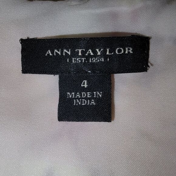 Ann Taylor Bright Striped Lace Sheath Dress Size 4 - Picture 6 of 8